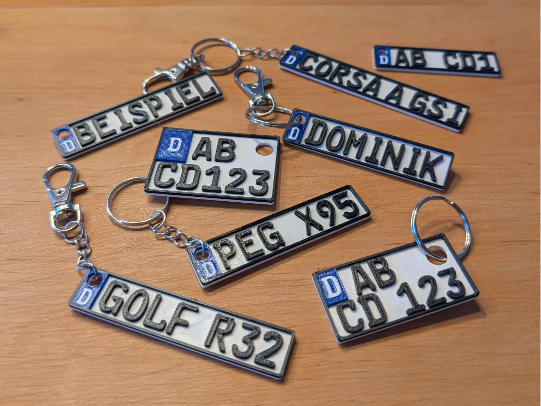 Plaque d'immatriculation Euro Voiture/Moto/Quad - Auto Print