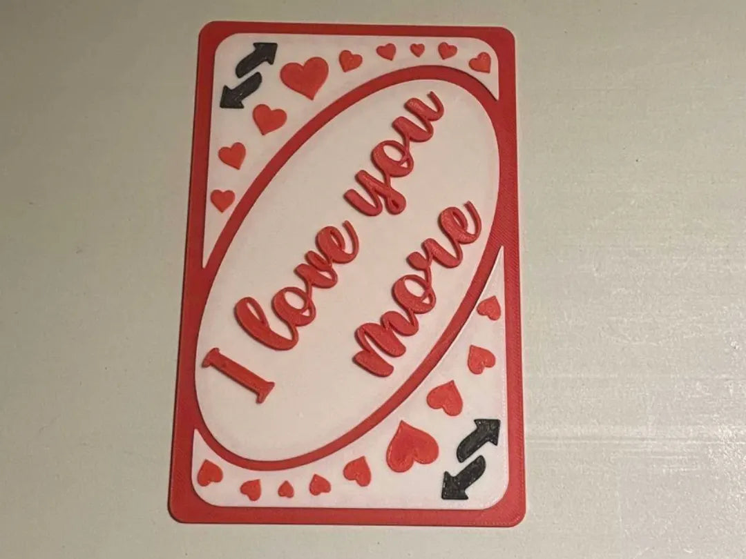 Je t'aime plus, carte inversée - Fêtes Print