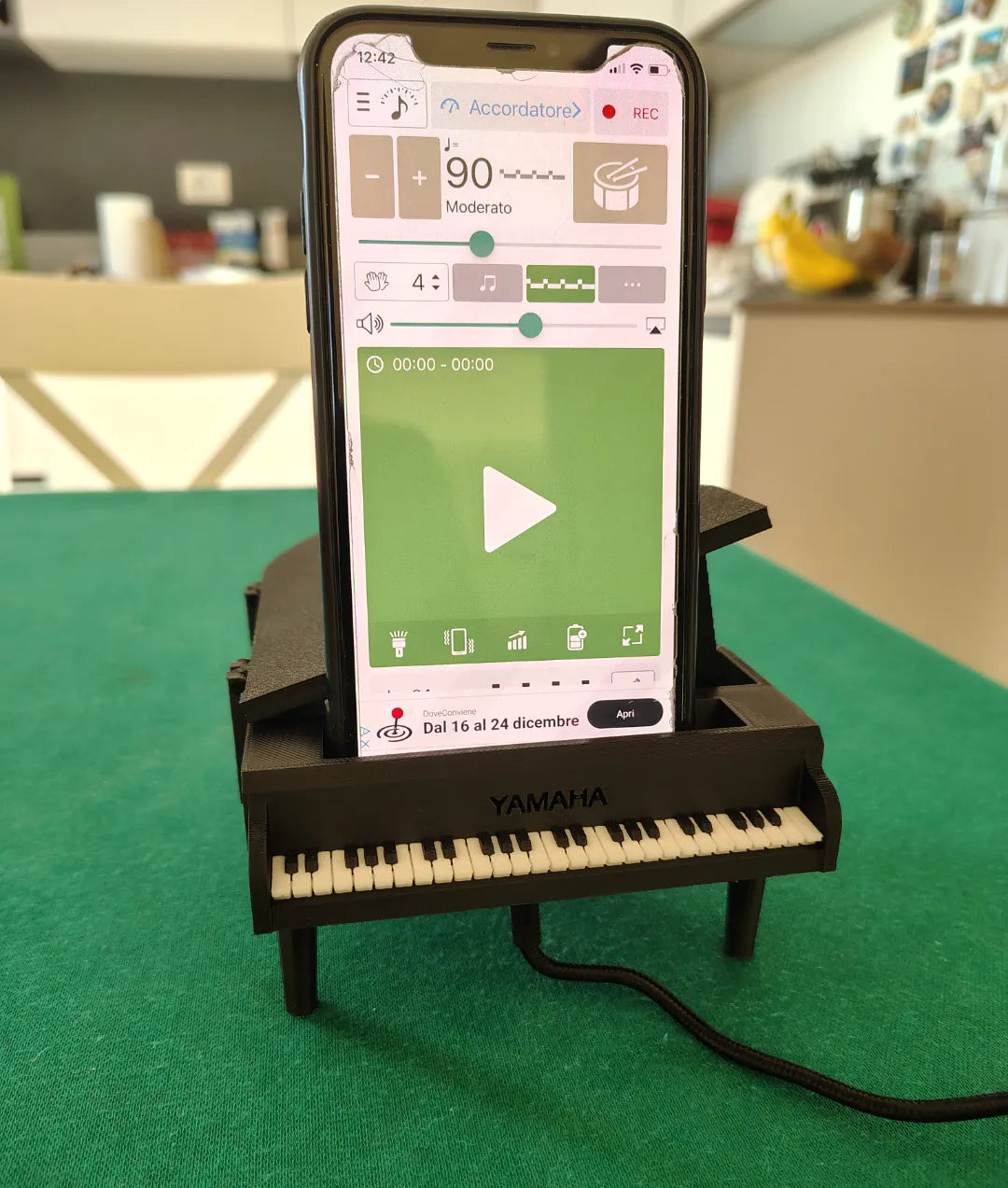 Support téléphone piano - Music Print