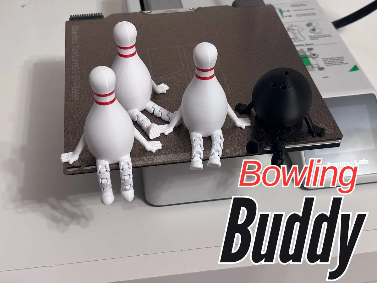 Quilles de bowling aux jambes articulées - Sport Print