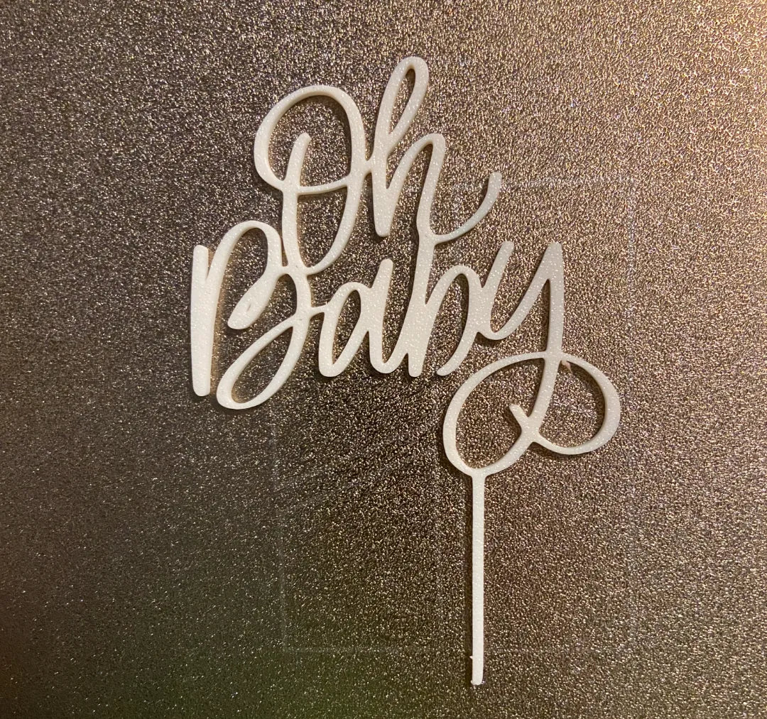 Oh baby, décoration de gâteau - Cuisine Print