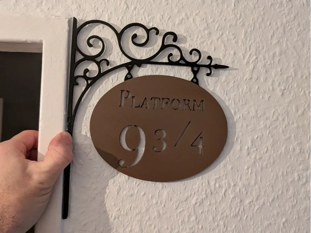 Panneau de porte Harry Potter 9 3/4 - Geek Print