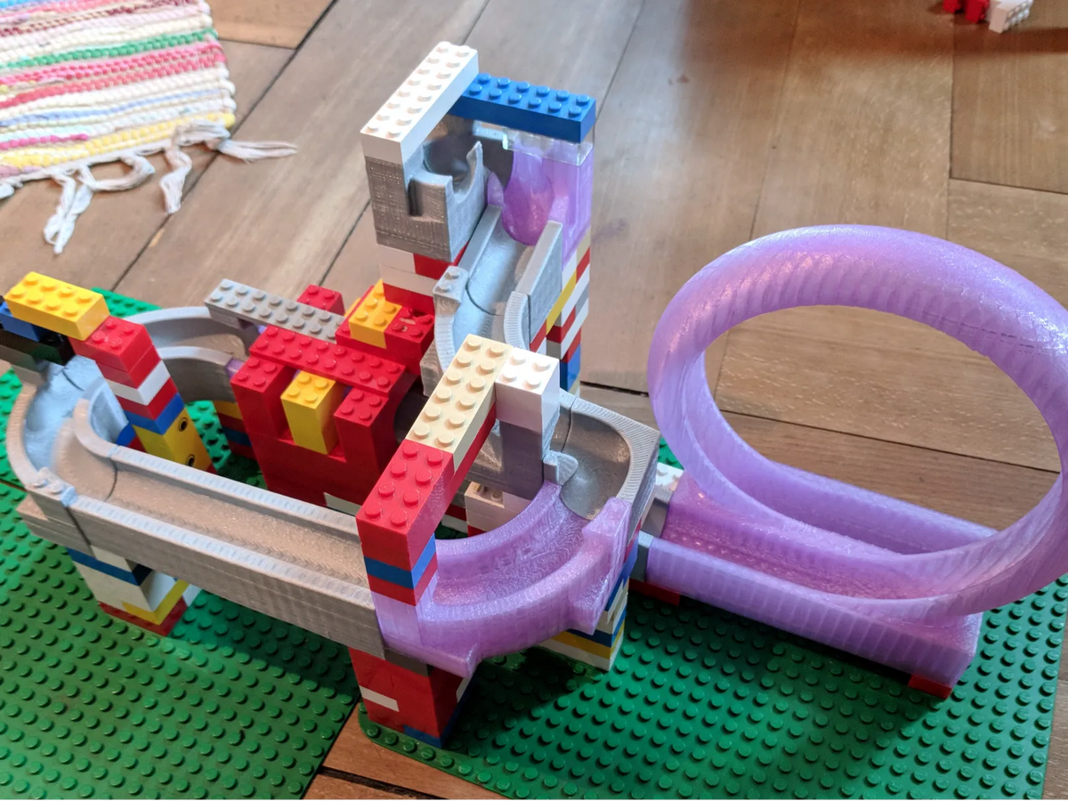 Briques (Le "Go") compatibles avec les circuits de billes - Jeux Print