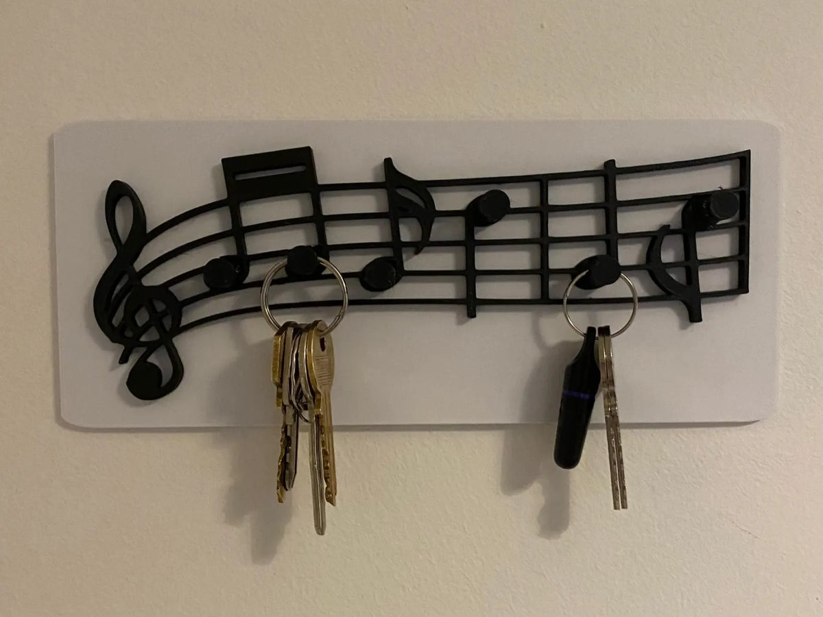 Crochet porte-clés notes de musique - Music Print