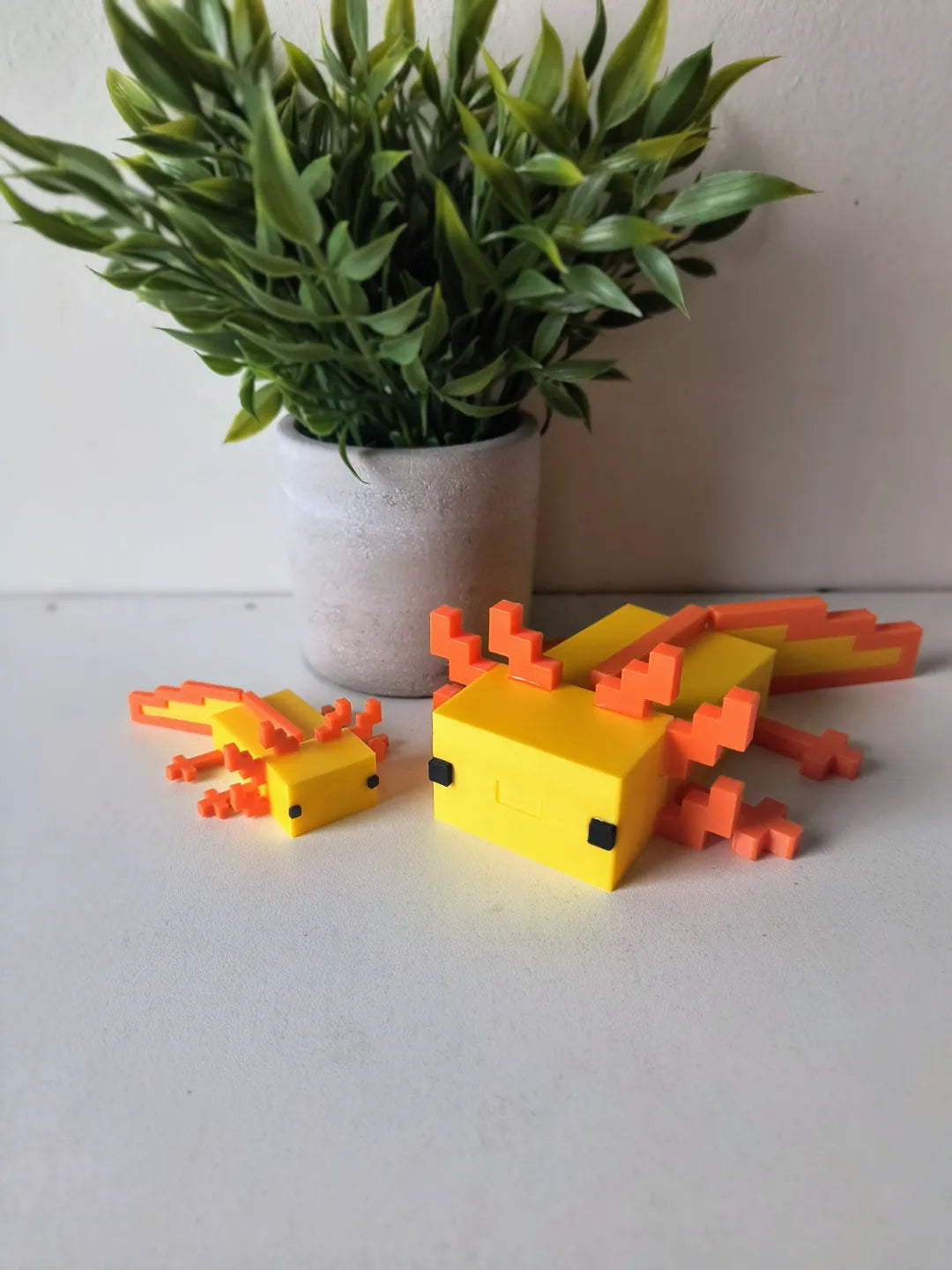 Minecraft axolotl inspiré articulé - Geek Print