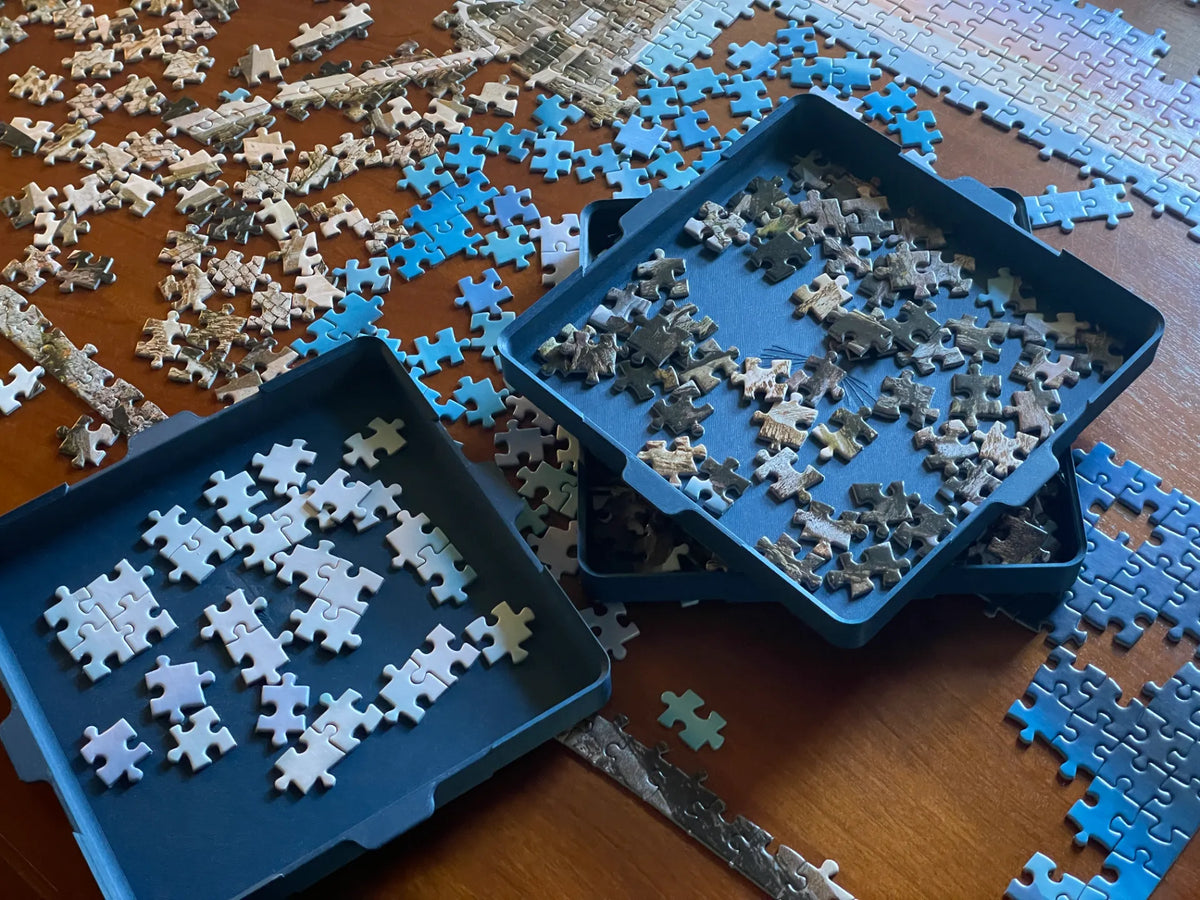 Plateaux de tri de puzzle à emboîtement empilables - Bébé Print