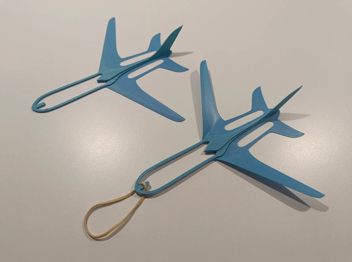 Avion Planeur à élastique (Une seule pièce) - Maquette Print