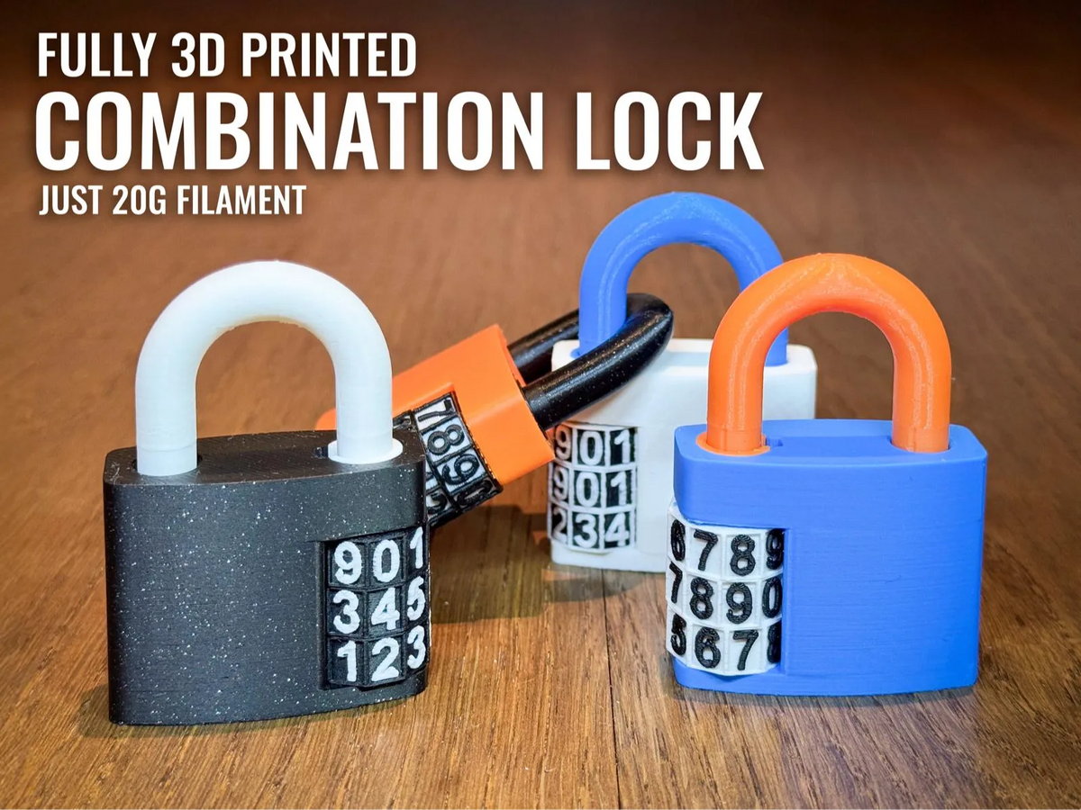 Combinaison de cadenas entièrement imprimée en 3D - Cadeau Print