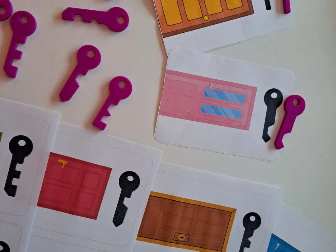 Jeu d'énigmes clés pour bambins et enfants - Bébé Print