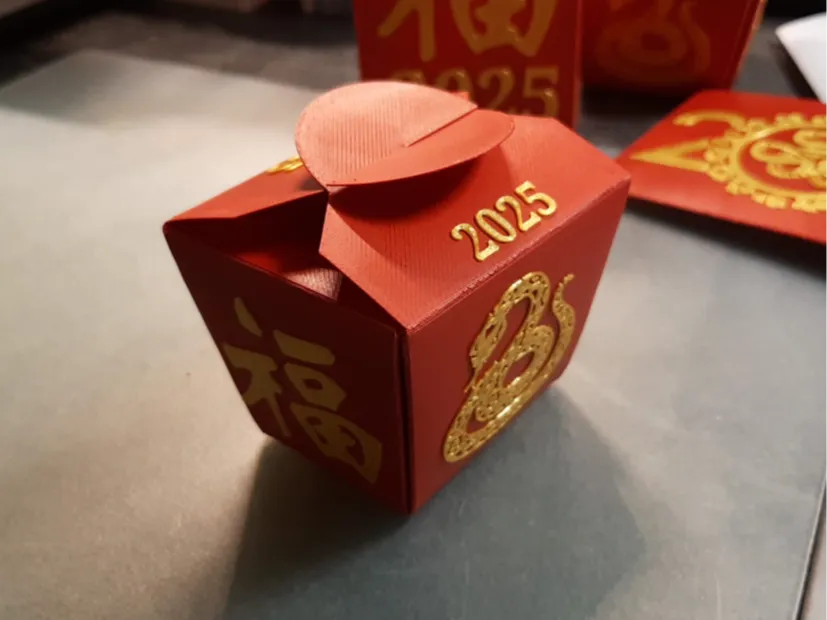 Boîte de Nouvel An de nourriture chinoise 2025 - Fêtes Print