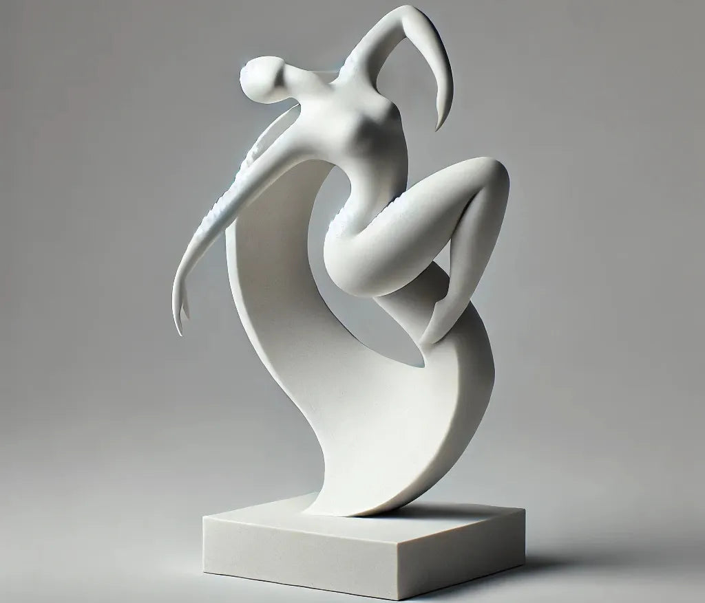 Sculpture minimaliste : Figure dansante abstraite - Art Print