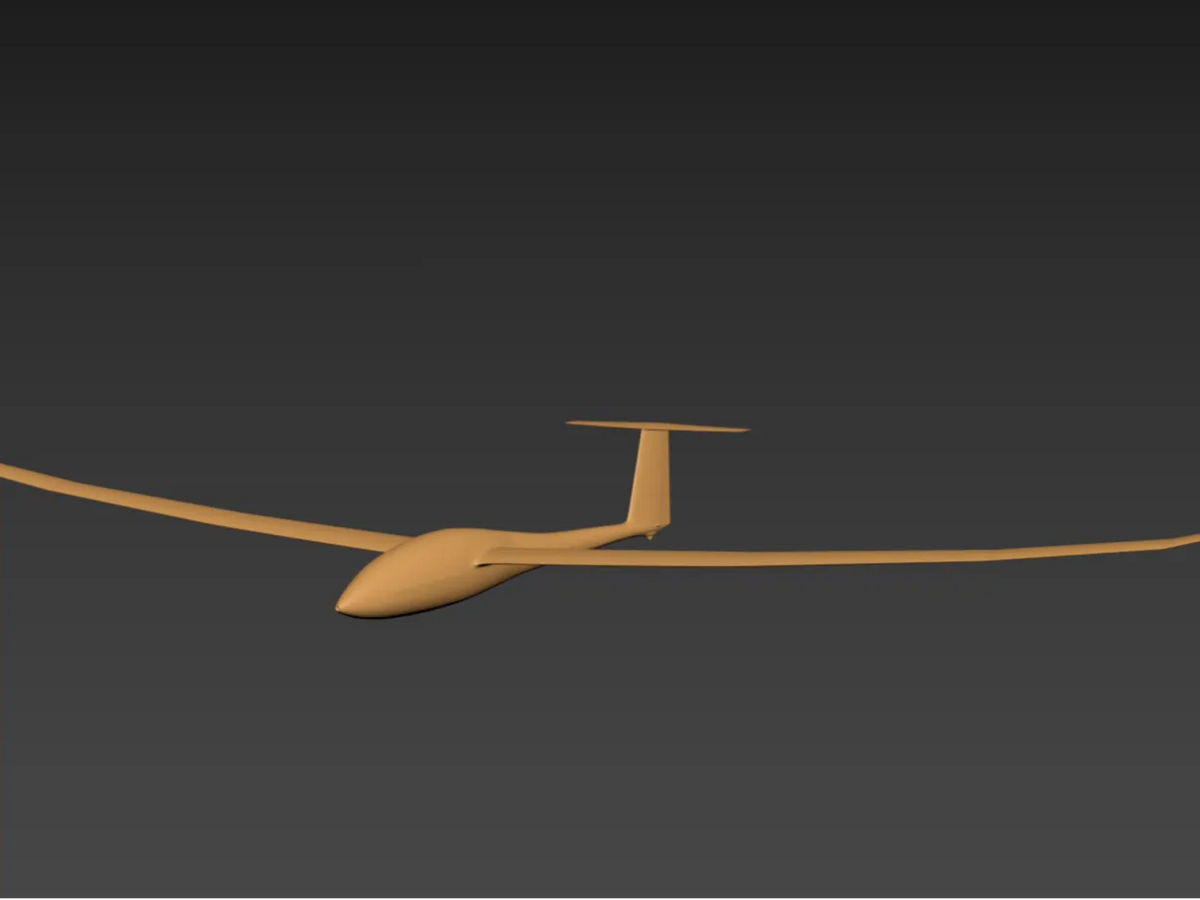 Planeur d'une envergure d'un mètre - Maquette Print