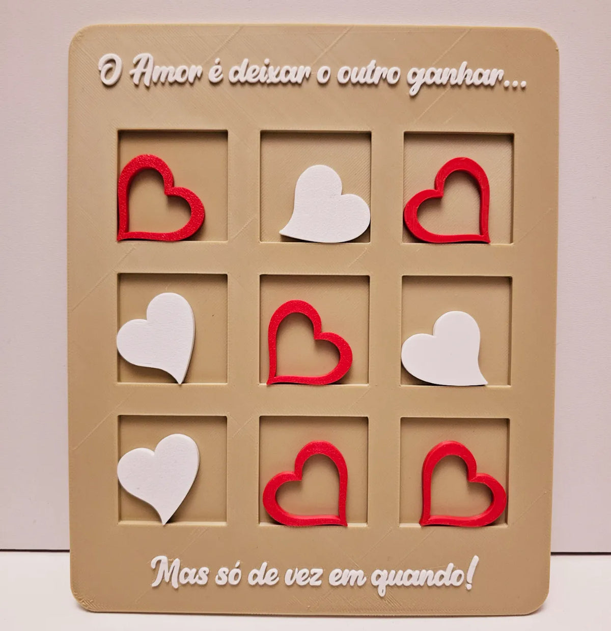 Morpion Journée de la Saint-Valentin texte modifiable - Jeux Print