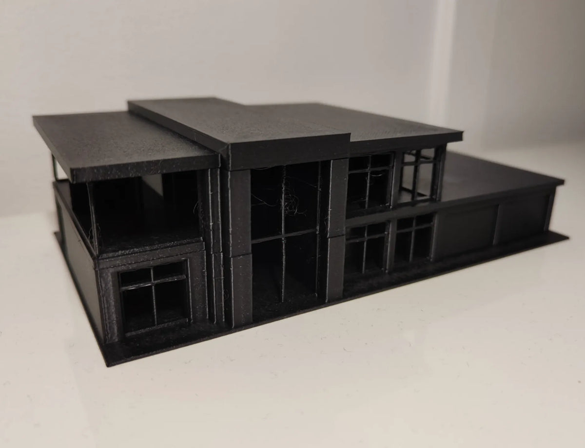 Maison moderne (avec plan d'étage) - Maquette Print