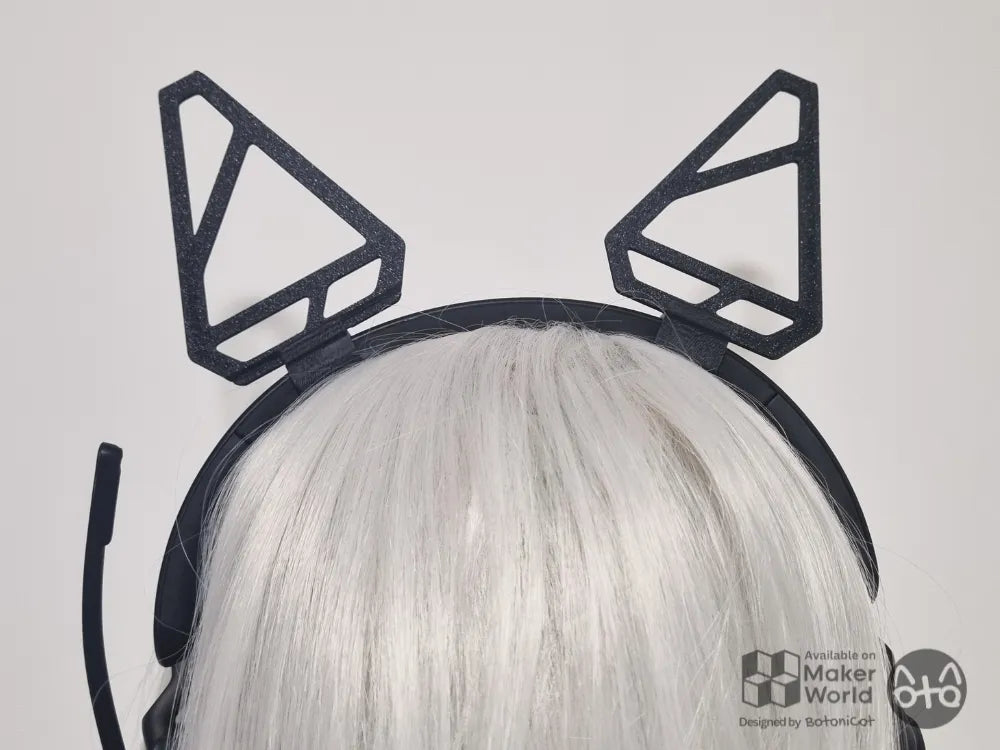 Clips Casque : Oreilles de Chat Mecha - Cosplay Print