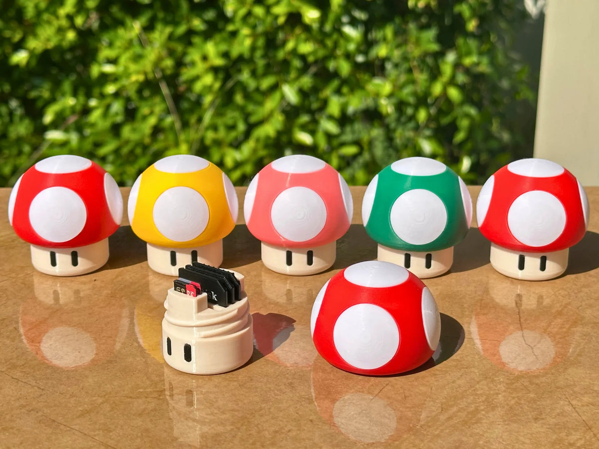 Étui pour cartes SD / Micro SD (Édition Champignon Mario) - Tech Print