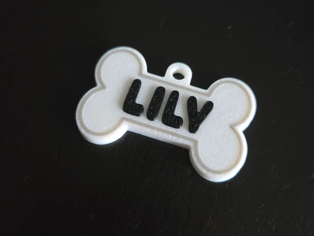 Plaque d'identité de chien personnalisée – modèle 4 - Pet Print