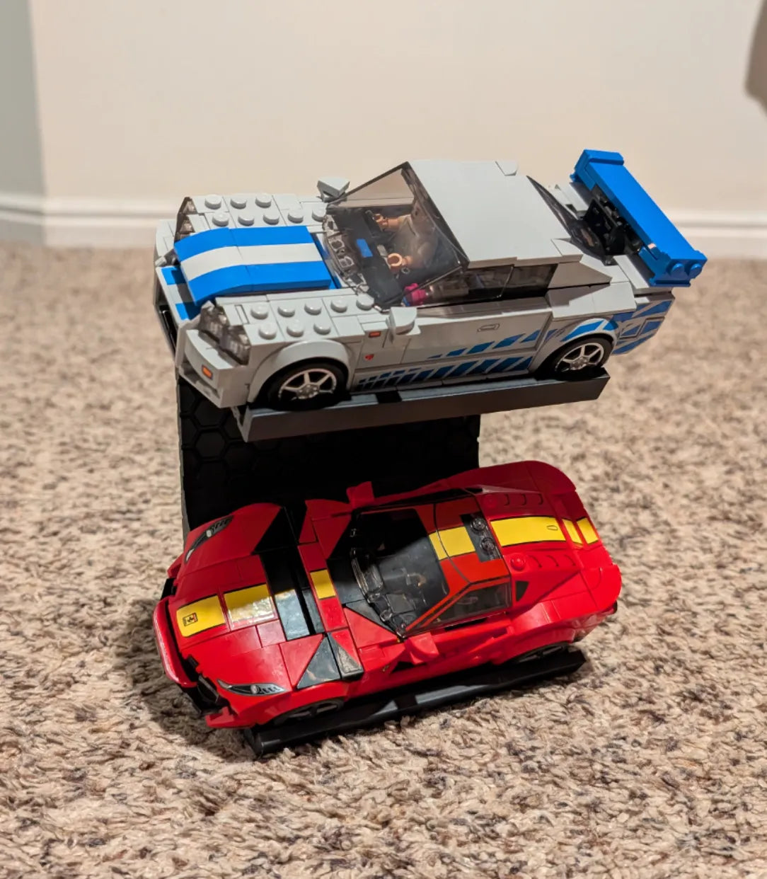 Support d'exposition hexagonal pour voitures Speed Champions - 2 voitures - Auto Print