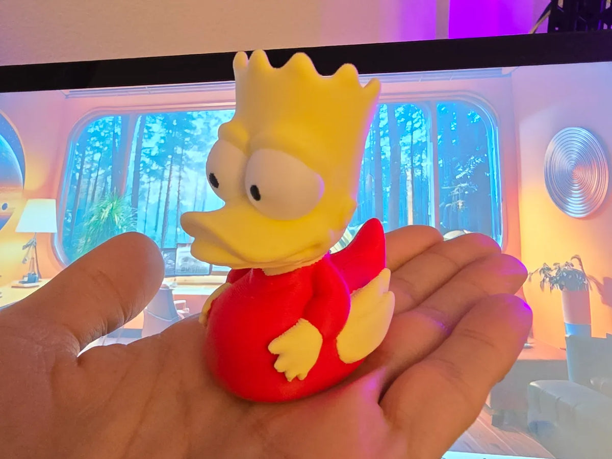 Bart Simpson, Canard en Caoutchouc Amusant, Jouet de Dessin Animé - Bébé Print