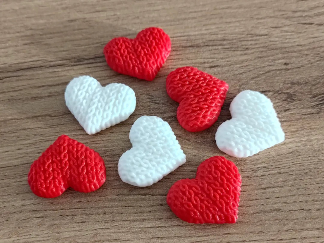 Mini cœur tricoté - Fêtes Print