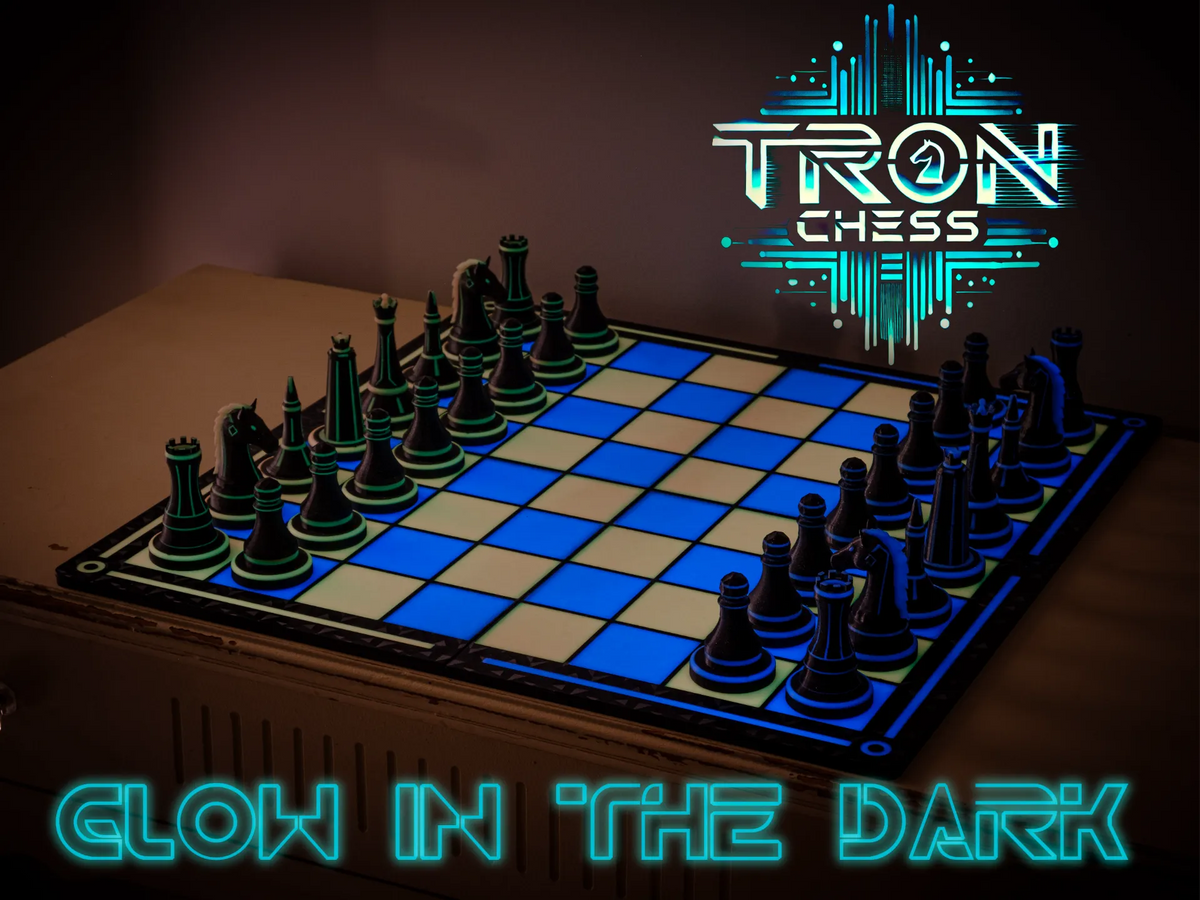 Jeu d'échecs sur le thème de TRON - Jeux Print