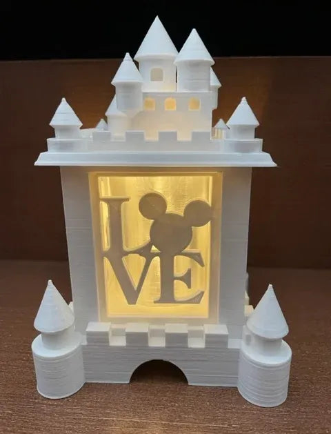 Lanterne chauffe-plat de Noël Château Disney - Outdoor Print