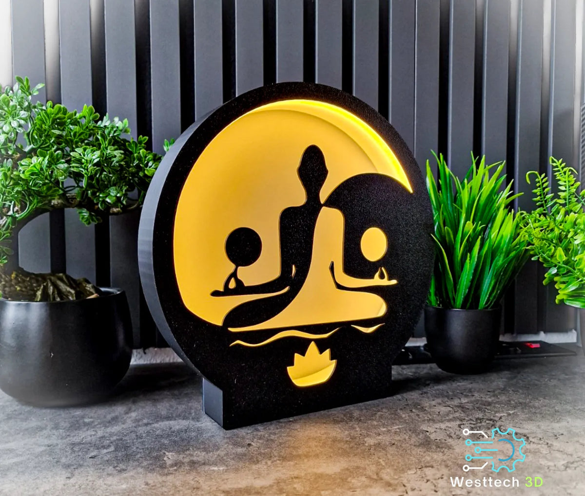 Lampe LED Yin et Yang - Art Print