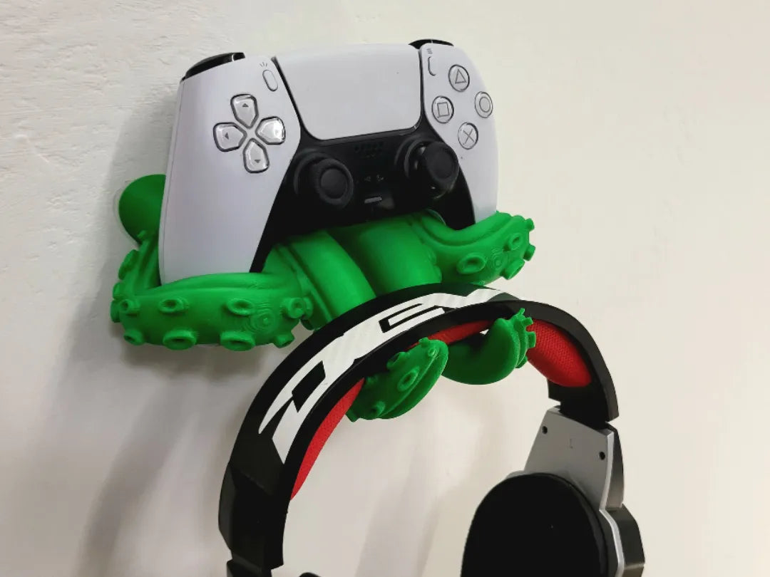 Support mural pour manette et casque ps5 – modèle 2 - Tech Print
