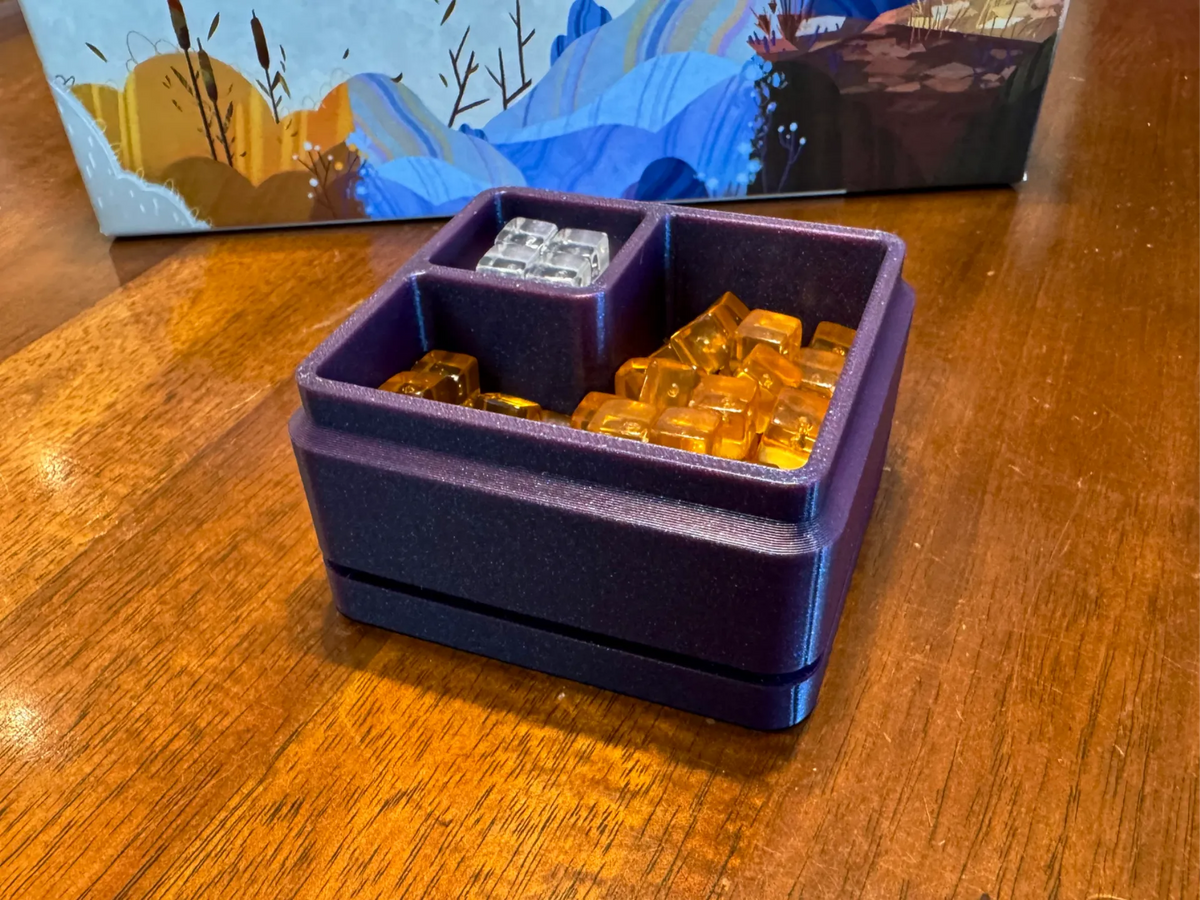 Support/boîte pour les dés du jeu Harmonies - Jeux Print