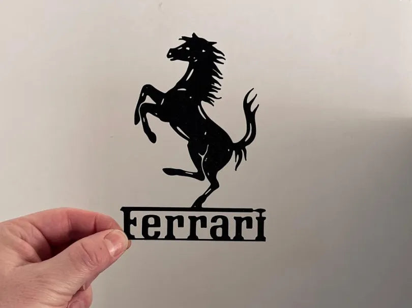 Art mural voitures - Logo Ferrari - Auto Print