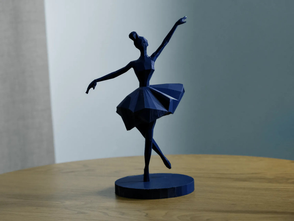 Sculpture de ballerine géométrique – Décor d'art moderne - Art Print