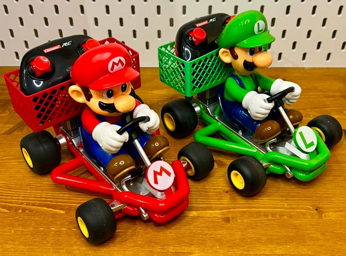 Corbeille Go Kart Super Mario Luigi - Auto Print