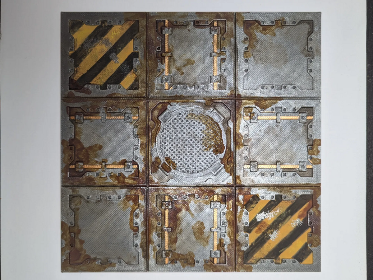 Grille de ville ruche tuilable - Art Print