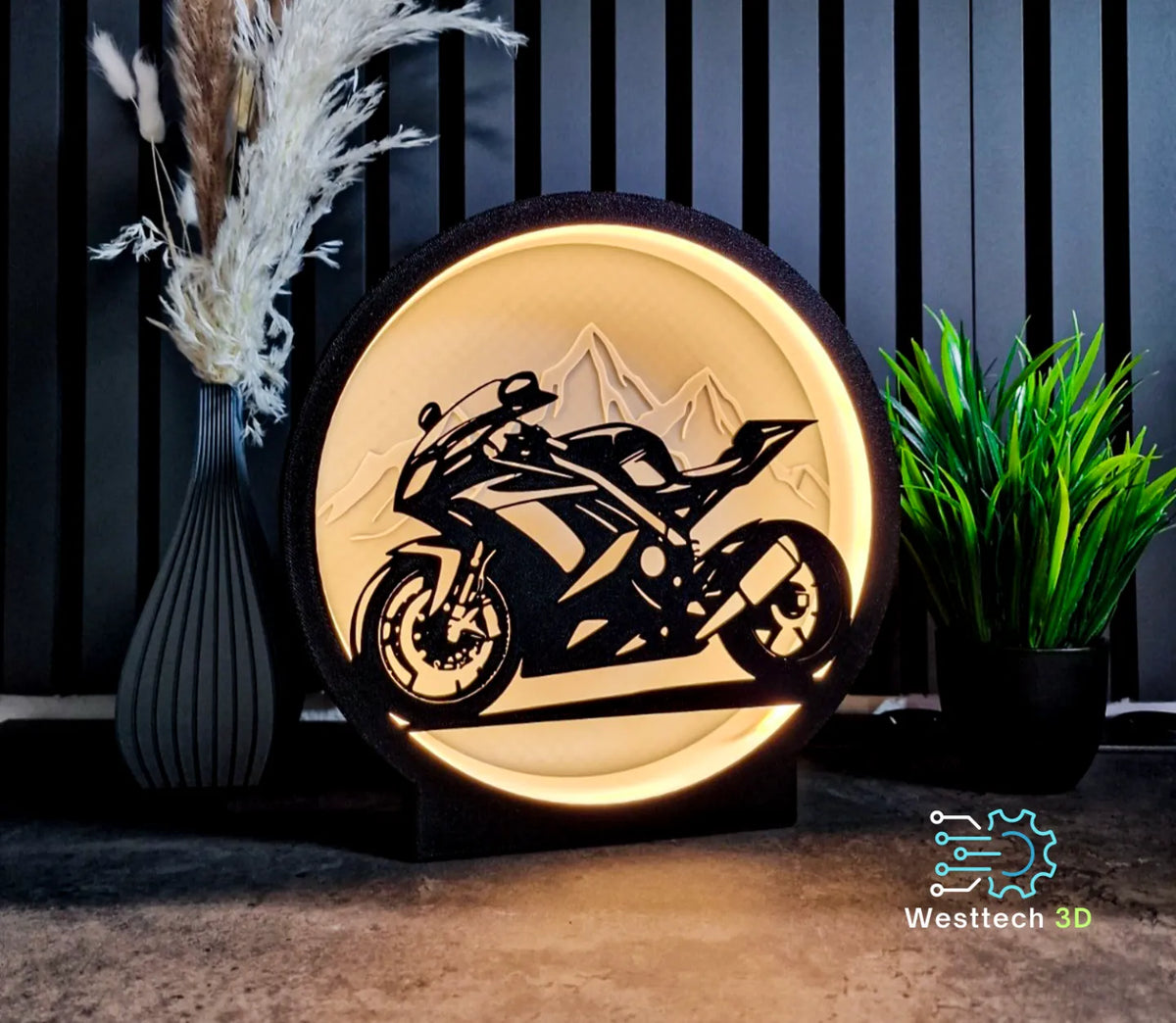 Lampe LED Moto - Vélo Print