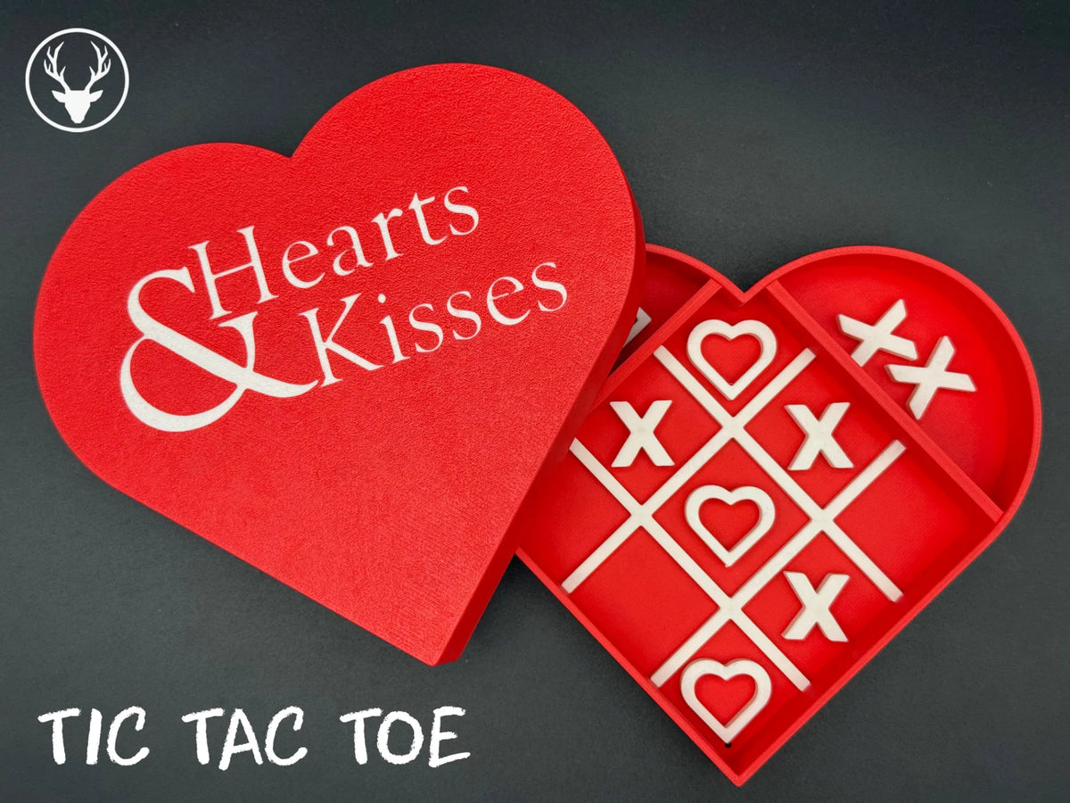 Tic Tac Toe – Édition Cœurs & Baisers - Jeux Print