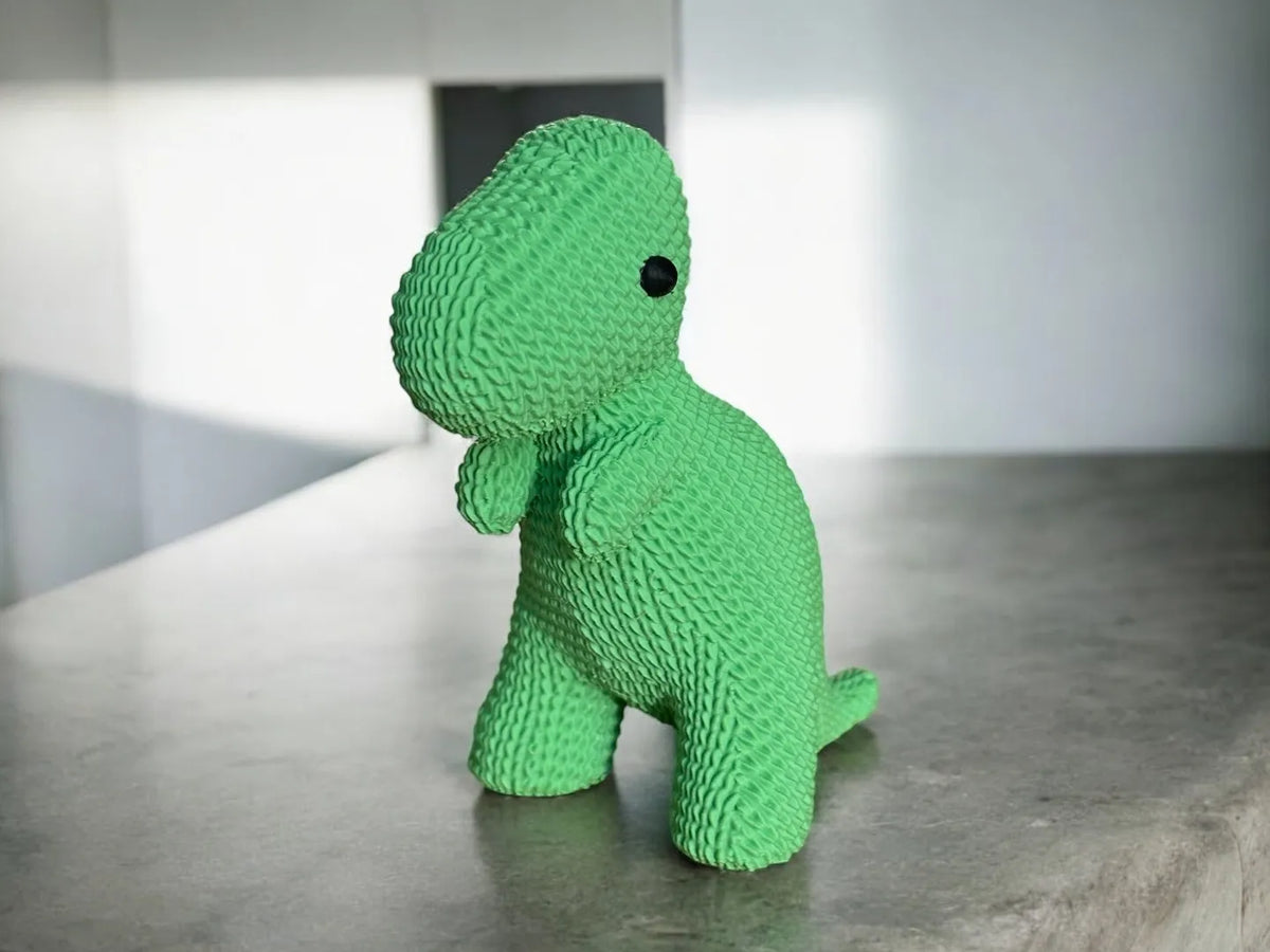 Adorable T-Rex tricoté - Maquette Print