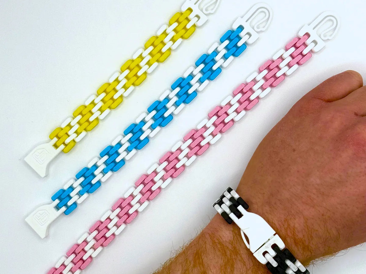Bracelets fidget imprimés en place (version fine) - Bijoux Print