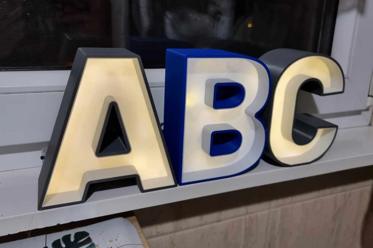 Lettres et chiffres lumineux LED - Lumière Print