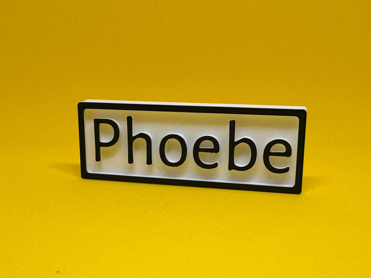 Plaque magnétique personnalisée pour nom - NFC Print