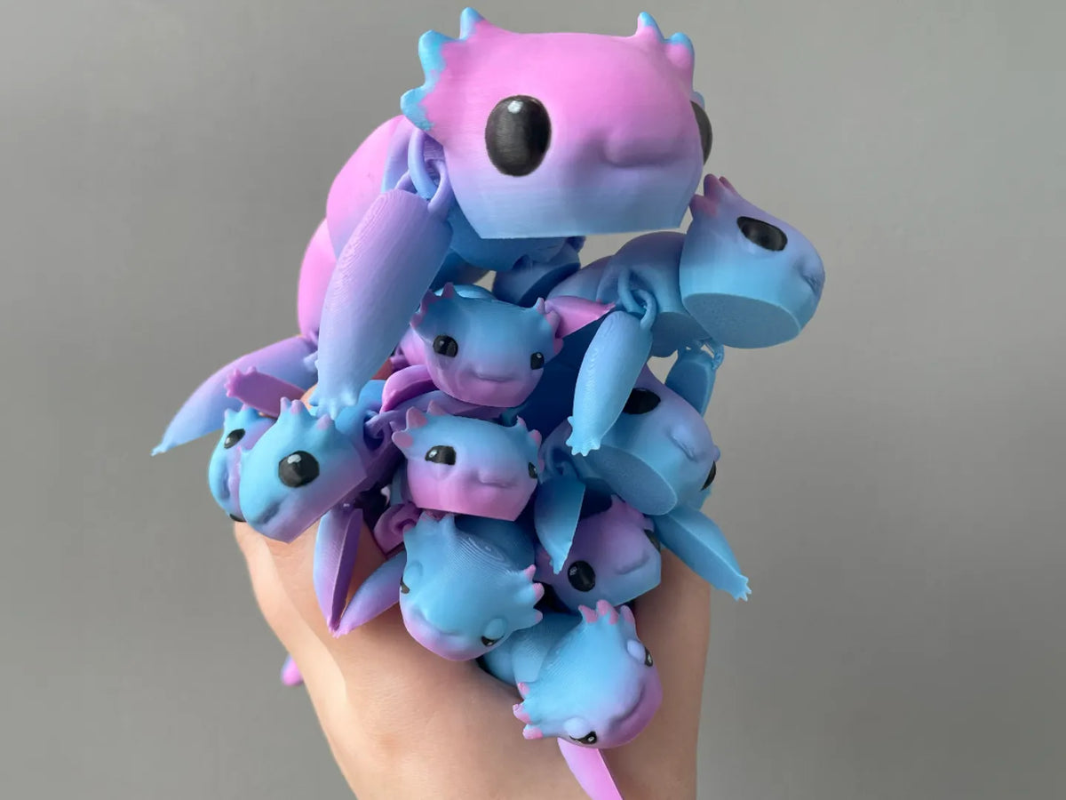 Axolotl articulé joyeux - Figurine Print