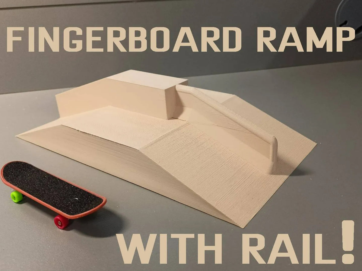 Rampe de fingerboard avec barre - Vélo Print