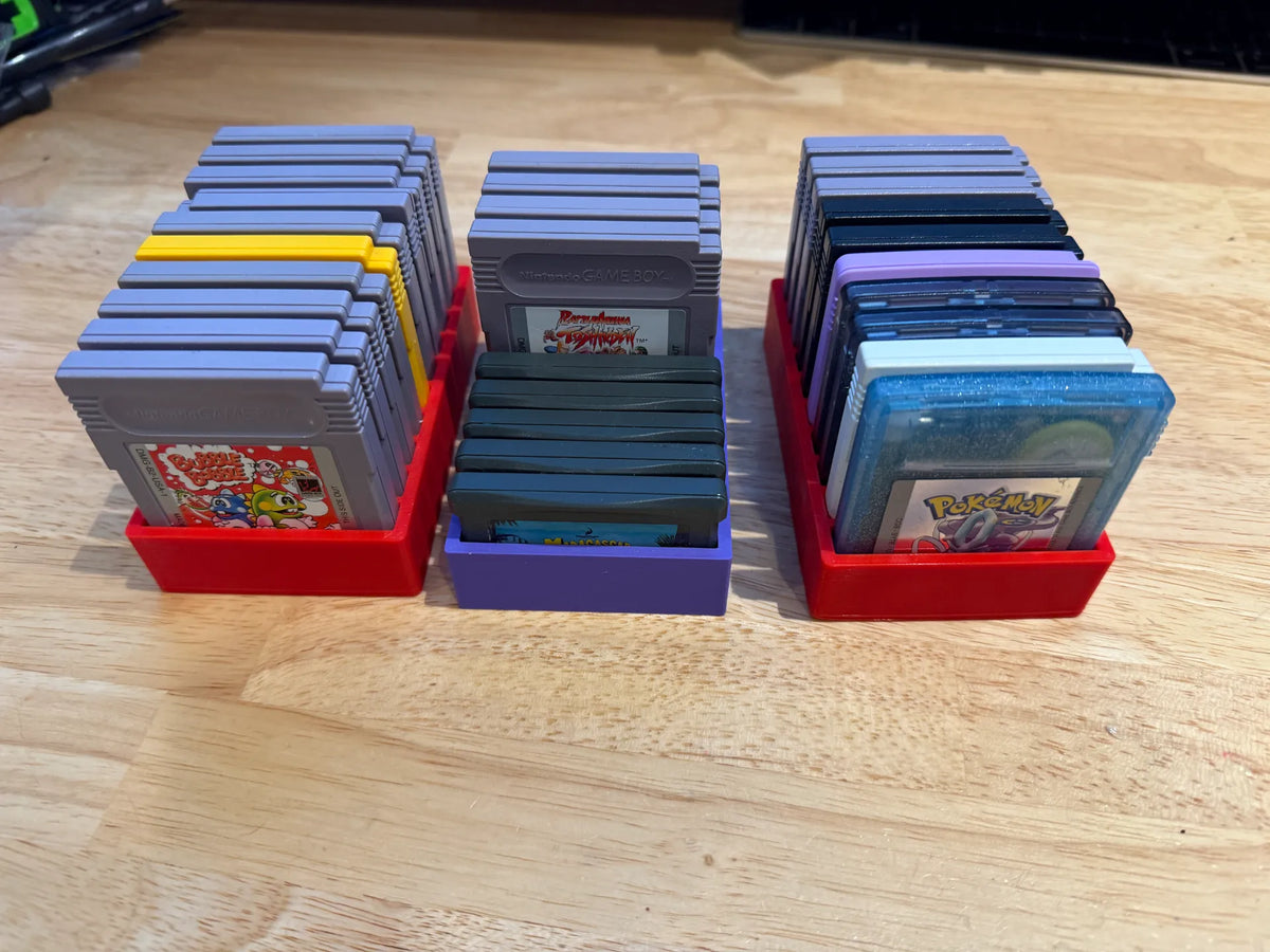 Support de cartouches Game Boy Color Advance GB GBC GBA - Jeux Print