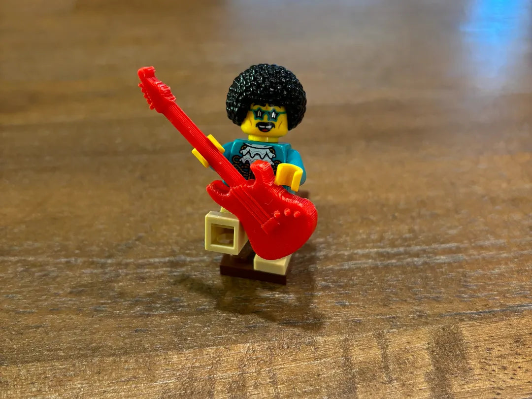 Guitare Stratocaster compatible avec les LEGOs - Music Print