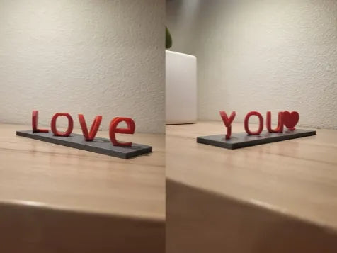 Plaque à double nom pour la Saint-Valentin (Amour, Toi) - Fêtes Print