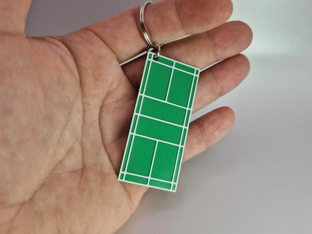 Porte-clés terrain de badminton - Sport Print