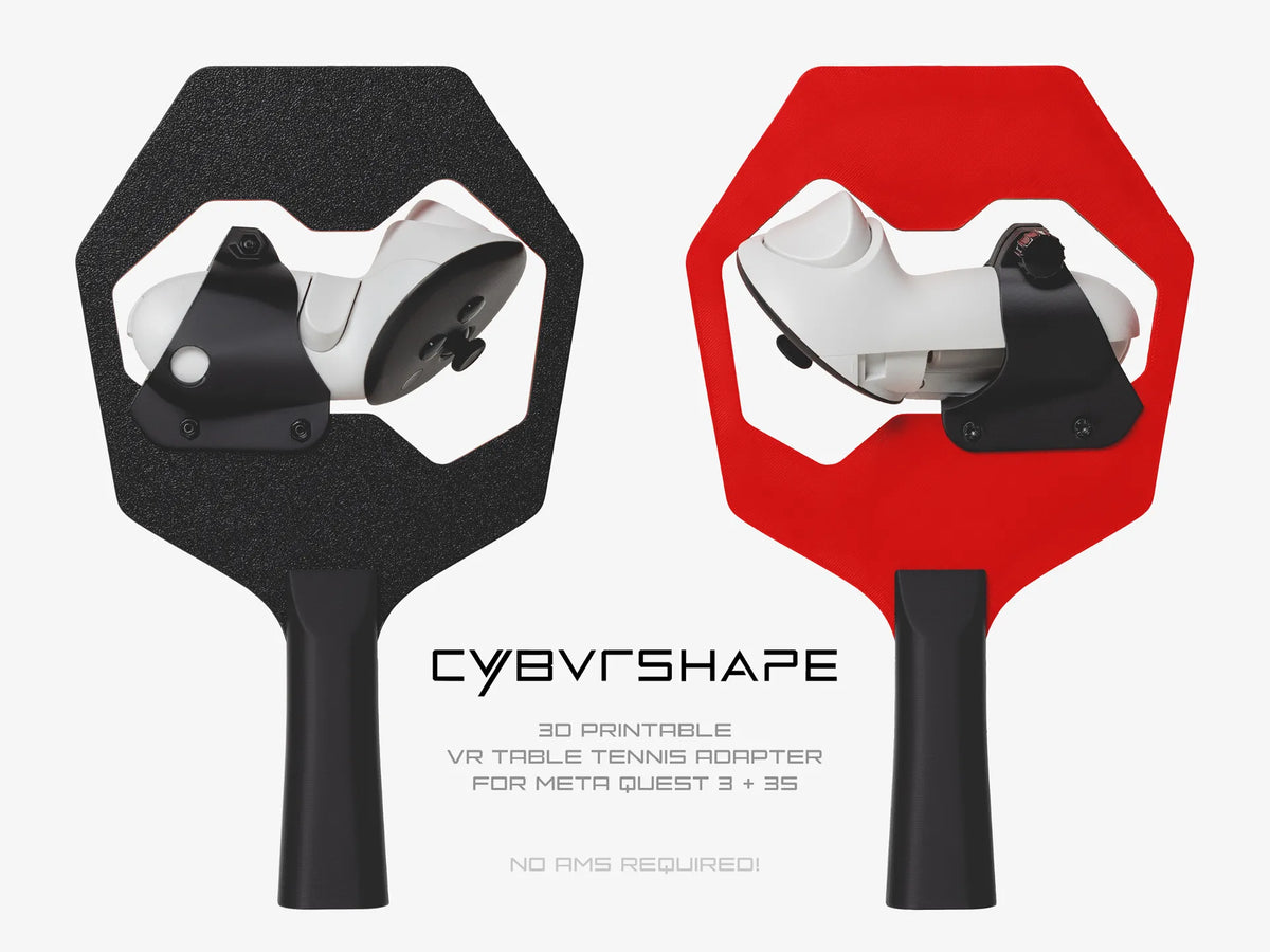 Adaptateur Cybvrshape Meta Quest 3 et 3S pour tennis de table - Sport Print