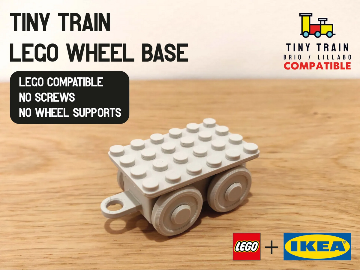 Base de roue L E G O pour système de train miniature - Jeux Print