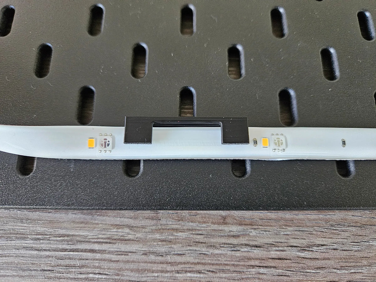 Supports de fixation pour bande LED Ikea Skadis - Lumière Print