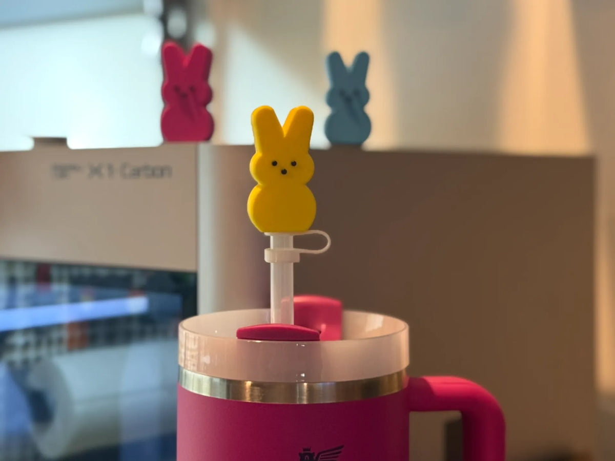 Décor de paille de Pâques Stanley - S'adapte à toutes les tailles de gobelets - Bébé Print
