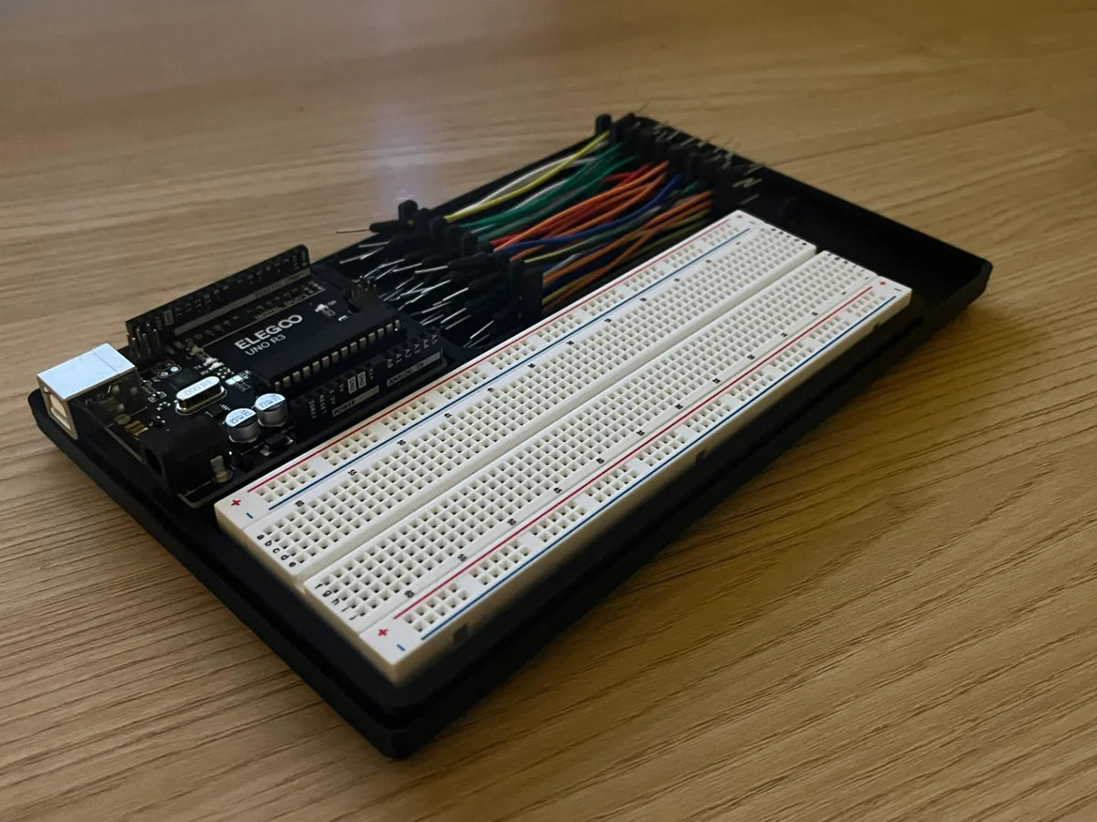 Support Gridfinity pour Arduino, plaque d'expérimentation et fils de connexion - Science Print